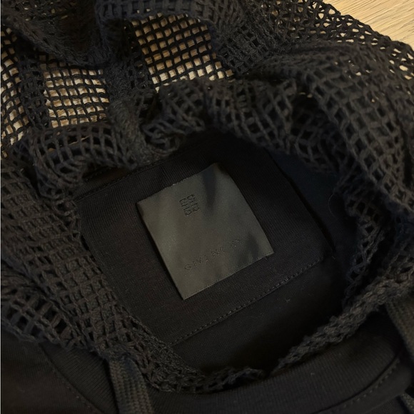 Givenchy Black Mesh Detail Shirt Hoodie - Picture 2 of 4